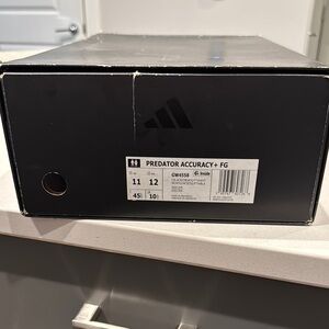 Adidas Predator Accuracy+ FG Cleats in Black